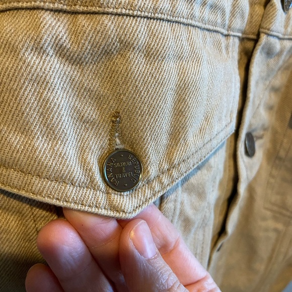 Vintage Banana Republic Safari Jacket Vintage Mens Small Chore Coat RARE - Picture 10 of 14